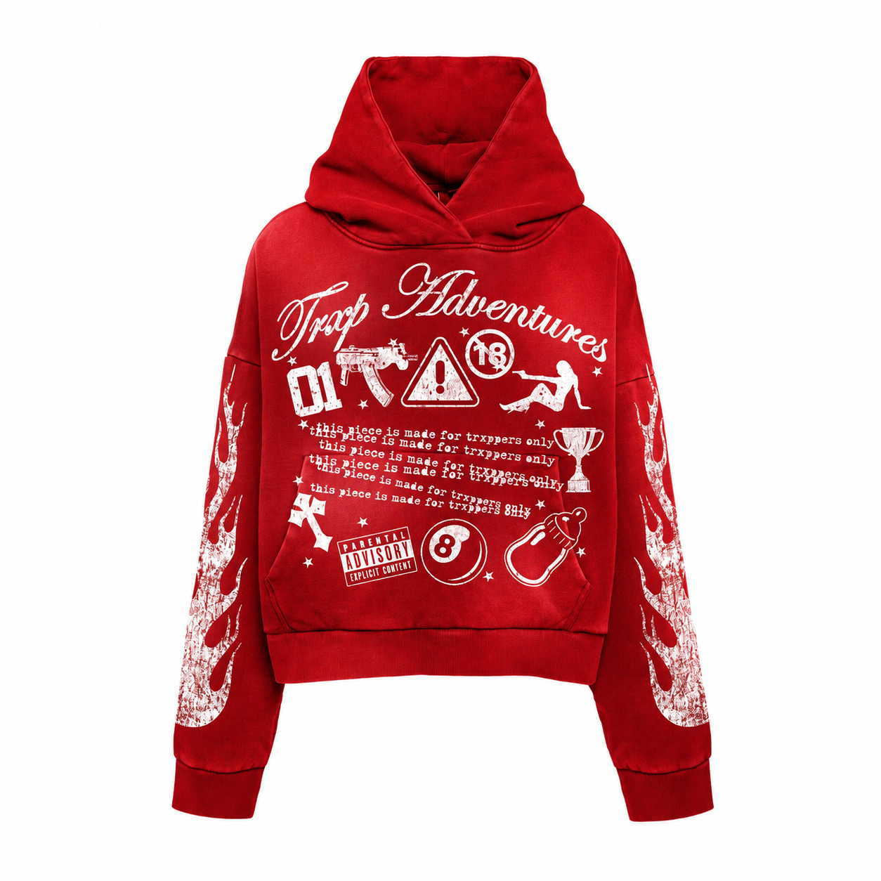 RED TRXPPER PULLOVER